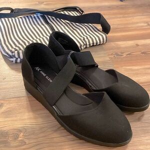 SHOE SALE! 🎉 New ANNE KLEIN iflex Black Maryjane Elastic Strap Slip-On Shoes 8.5